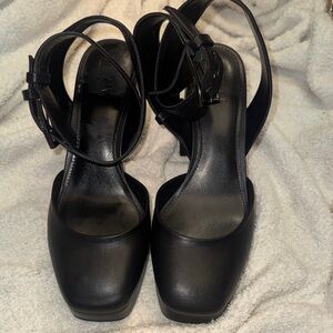DKNY Black Strappy Heels